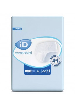 Подгузники-трусы для взрослых iD Essential Extra plus, размер M (80-120 см), 30 шт